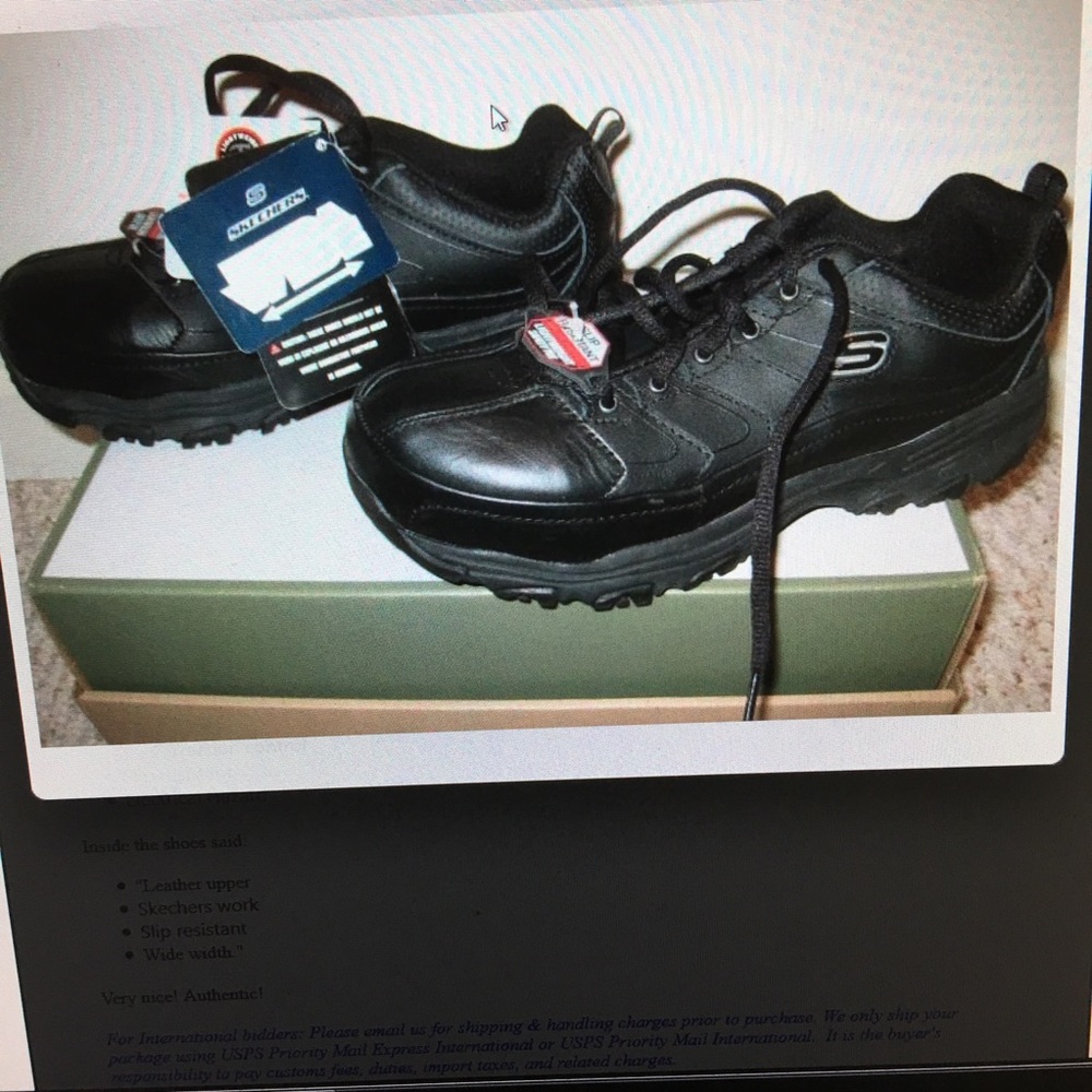 Skechers Work Womens Shoes 6W Slip Resistant